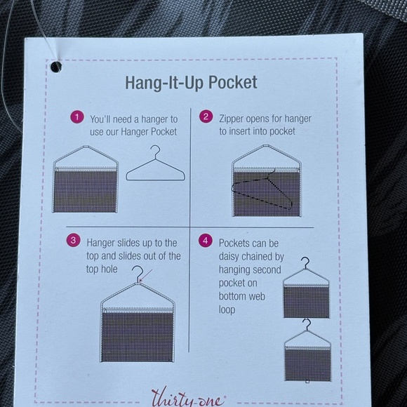 Thirty-One Storage and Organization Hang It Up Pocket - NWT - Picture 3 of 5